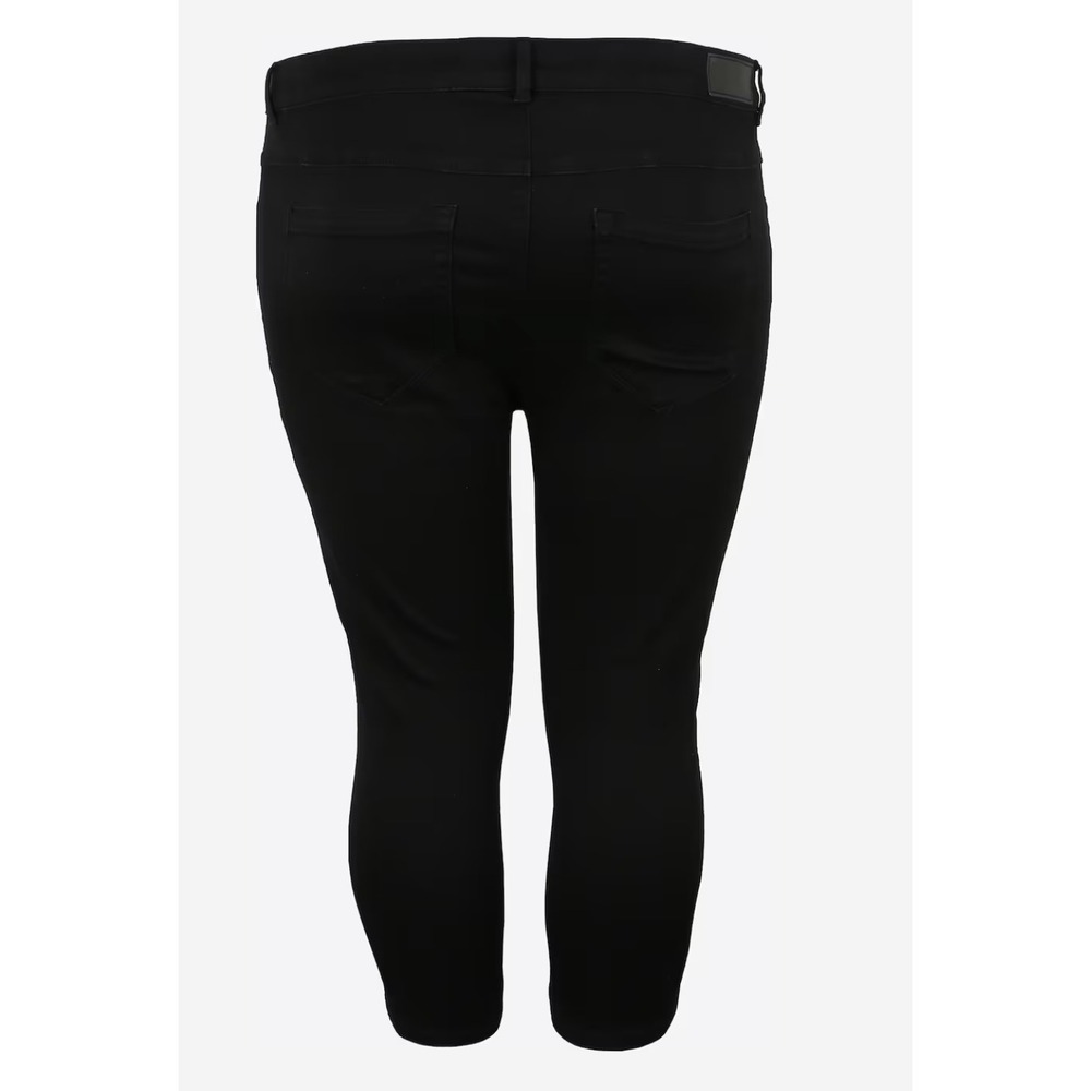 Only Carmakoma Womens Black Denim Capri Pants Size 54 US 3XL Cropped Jeans NWT - Picture 2 of 5